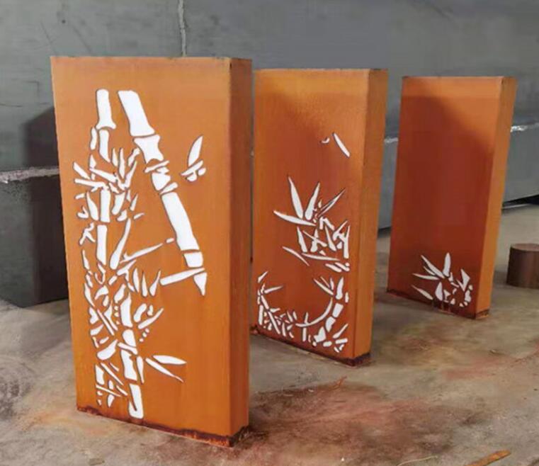 港北锈钢板灯箱